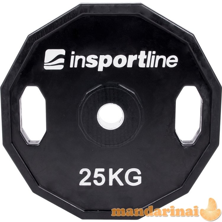 Guma padengtas svoris 30mm inSPORTline Ruberton 25kg