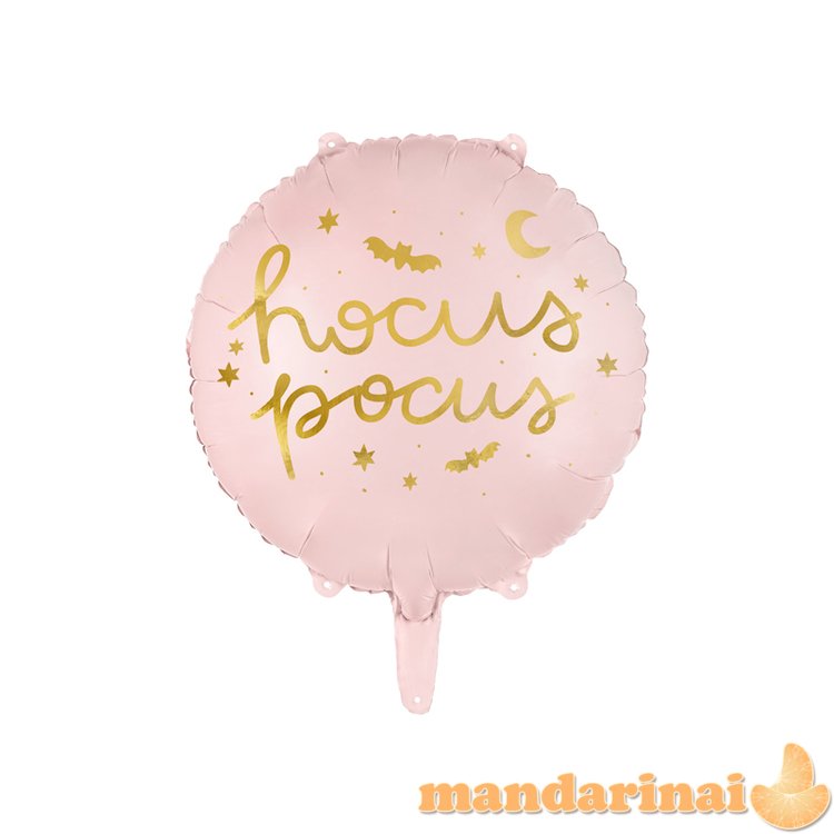 Foil balloon Hocus Pocus, 45 cm, pink