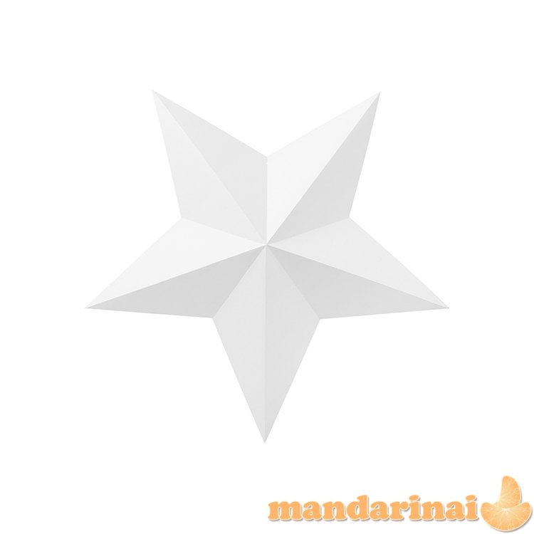 Decoration Stars, white (1 pkt / 6 pc.)