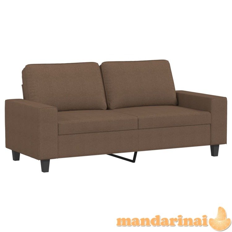 Dvivietė sofa, rudos spalvos, 140cm, audinys