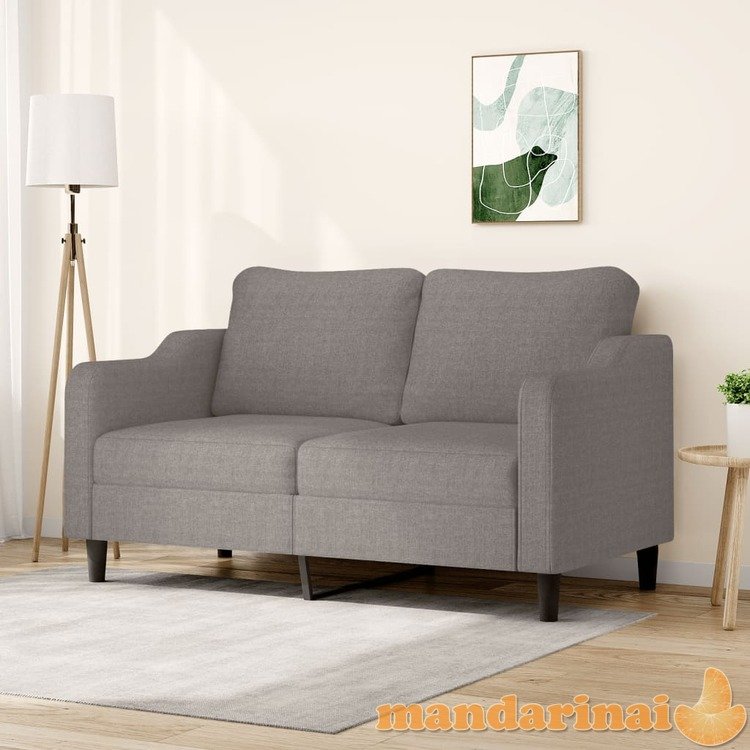 Dvivietė sofa, taupe spalvos, 140cm, audinys