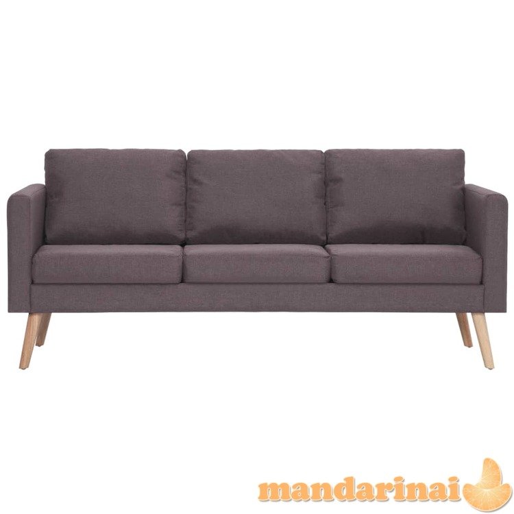 Trivietė sofa, taupe spalvos, audinys