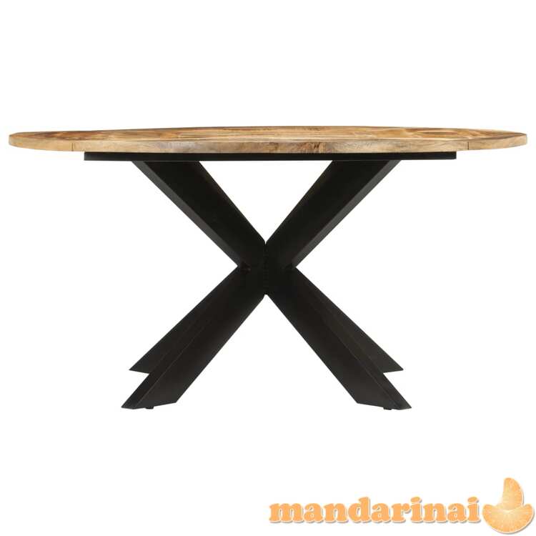 Valgomojo stalas, 150x76cm, neapdorotos mango medienos masyvas
