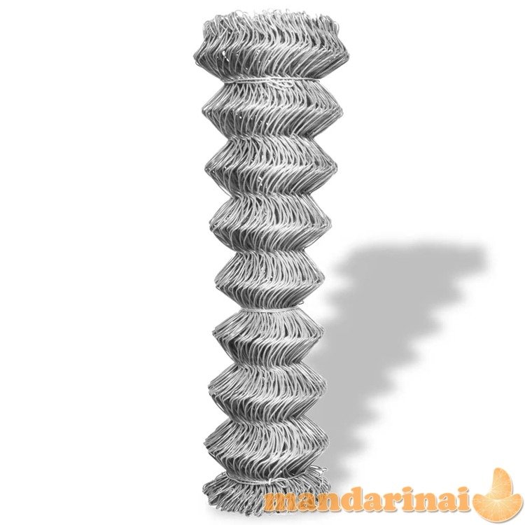 Tinklinė tvora, sidabro sp., 25x1,5m, cinkuotas plienas