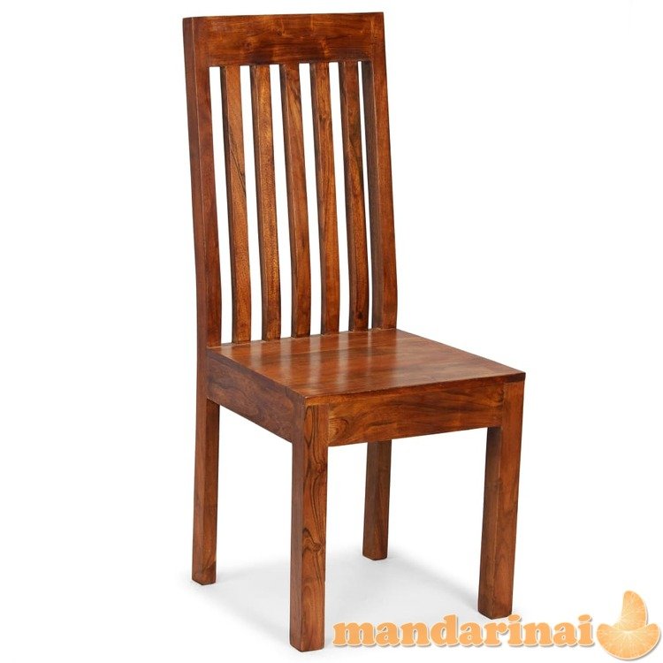 Valgom. kėdės, 6vnt., med. su rausv. dalberg. apd., modern.