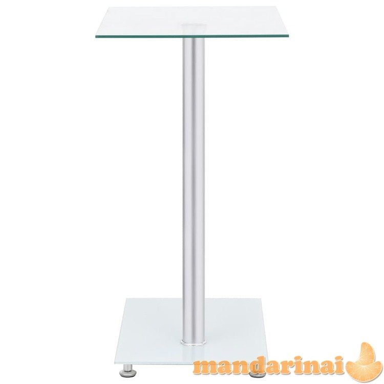 Šoninis staliukas, skaidrus, 45x30x58cm, grūdintas stiklas