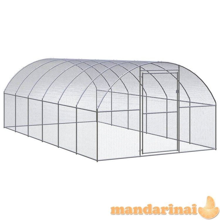 Lauko narvas viščiukams, 3x6x2m, galvanizuotas plienas