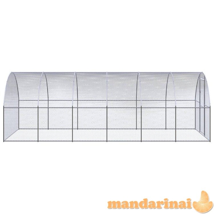 Lauko narvas viščiukams, 3x6x2m, galvanizuotas plienas