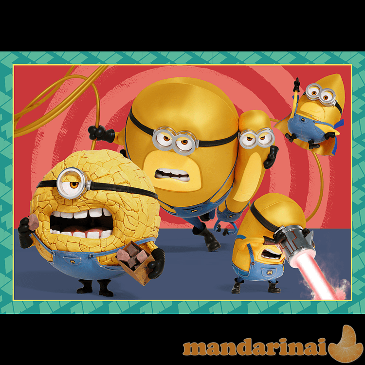 TREFL MINIONS 4 dėlionių rinkinys „Minions“