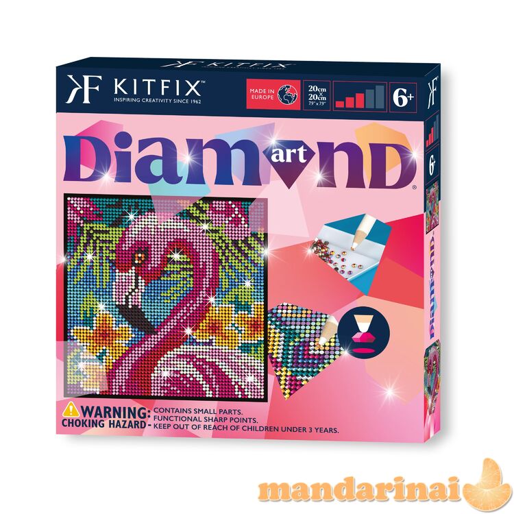 KITFIX DIY Deimančiukų menas „Flamingas“