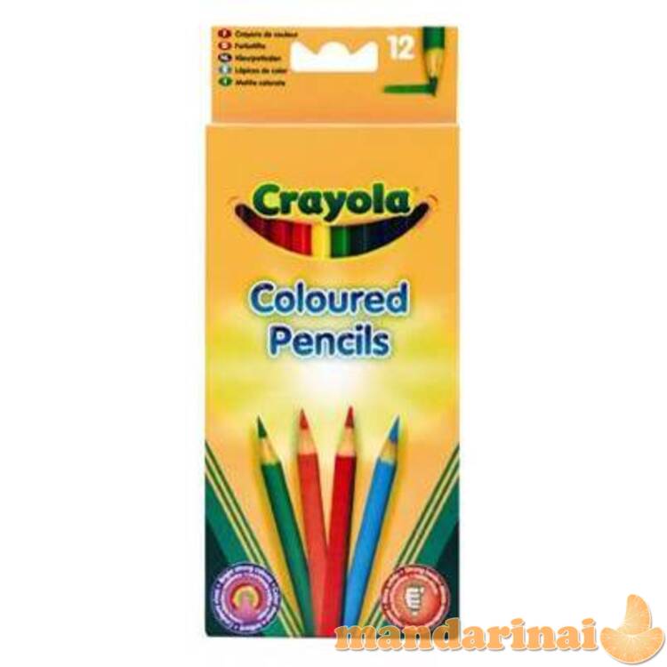 CRAYOLA Spalvoti pieštukai (12 vnt.)