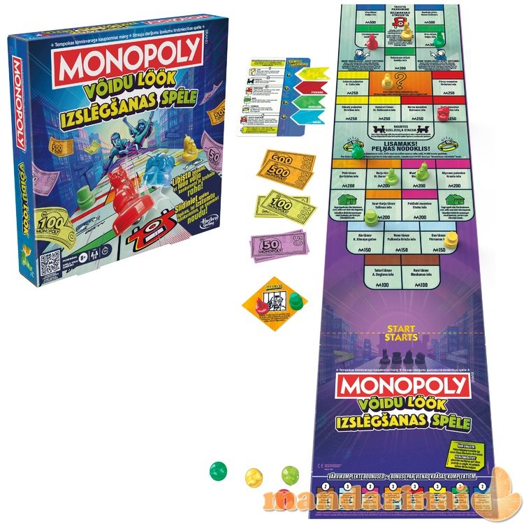 MONOPOLY Boardgame Knockout (In Estonian and Latvian lang.)