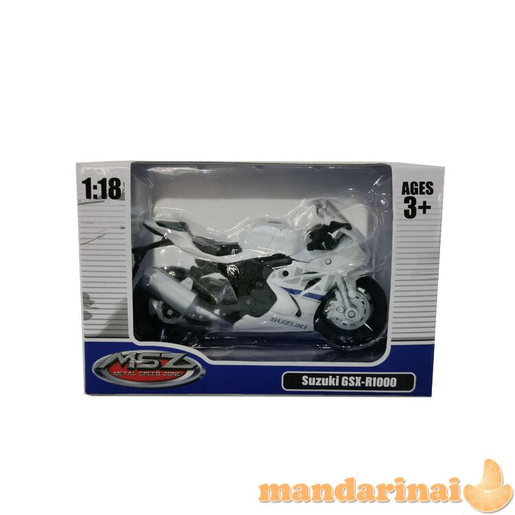 MSZ Motociklas SUZUKI GSR-R1000, 1:18