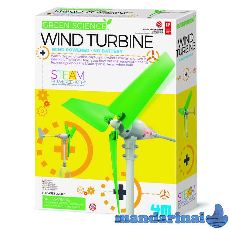 4M GREEN SCIENCE Rinkinys „Vėjo turbina“