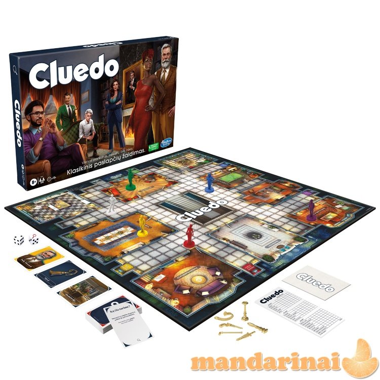 CLUEDO Klasikinis paslačių žaidimas, lietuvių k.