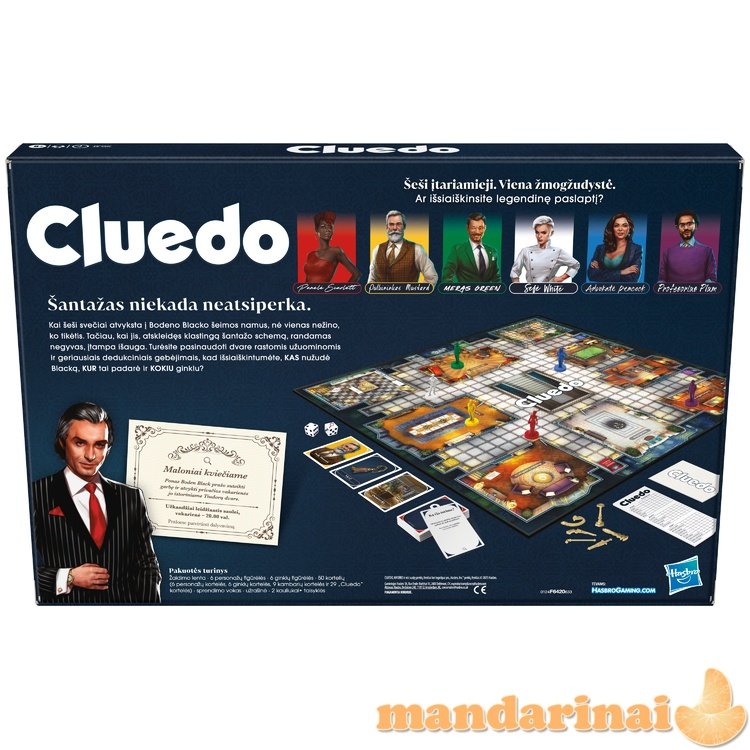 CLUEDO Klasikinis paslačių žaidimas, lietuvių k.