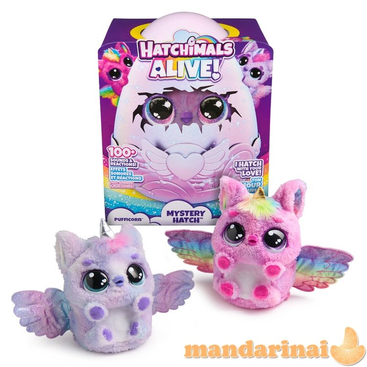 HATCHIMALS Interaktyvus žaislas HATCHIMALS „Alive Pufficorn“