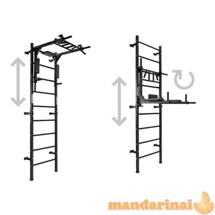 Sporto kompleksas (gimnastikos sienelė) SAN PRO 3 in 1 baltas, 229x68cm