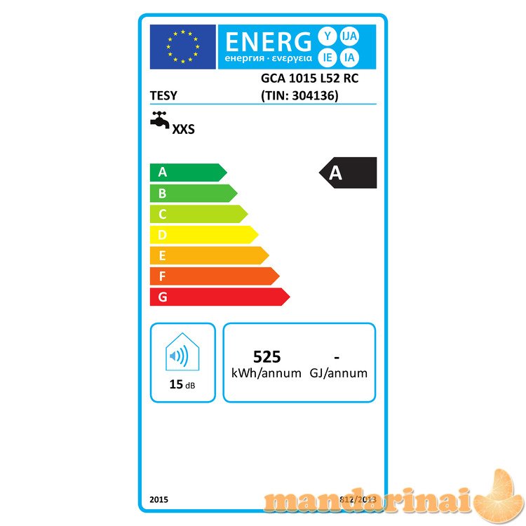 Elektrinis vandens šildytuvas TESY GCA10