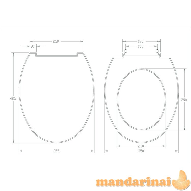 Klozeto dangtis MA-010A