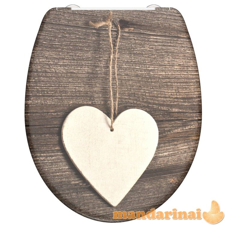 SchÜtte klozeto sėdynė su soft-close mechanizmu wood heart