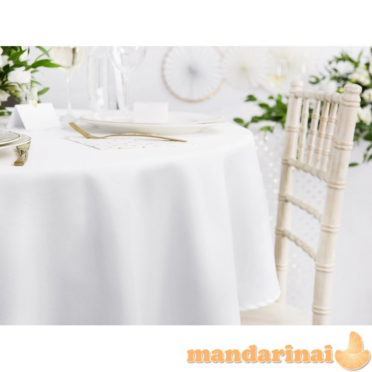 Tablecloth, white, 230cm