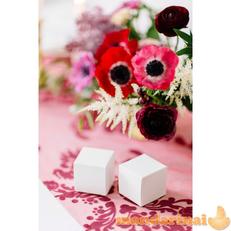 Square boxes, white (1 pkt / 10 pc.)