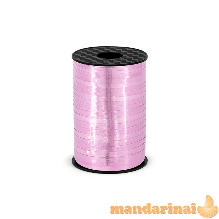 Plastic ribbon, pink, 5mm/225m