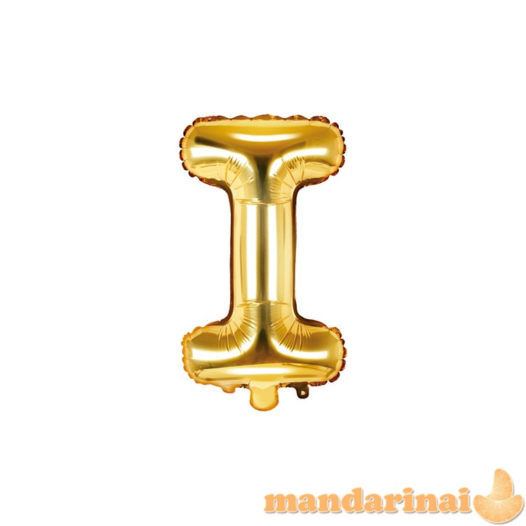 Foil Balloon Letter I , 35cm, gold