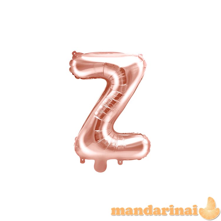 Foil Balloon Letter Z , 35cm, rose gold