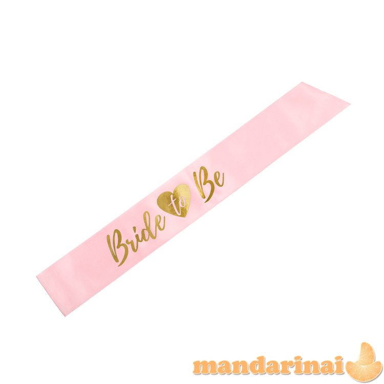 Sash Bride to be, light pink, 75cm