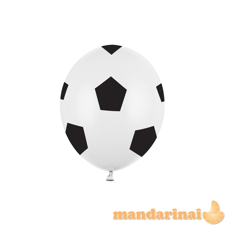 Balloons 30cm, Football, Pure White (1 pkt / 50 pc.)