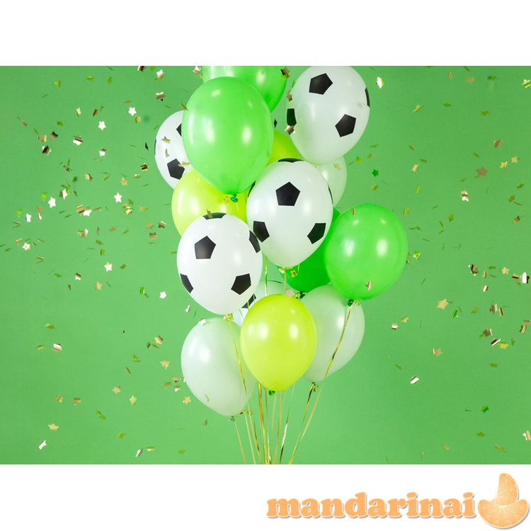 Balloons 30cm, Football, Pure White (1 pkt / 50 pc.)