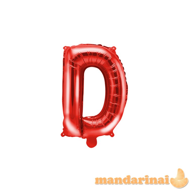 Foil Balloon Letter D , 35cm, red