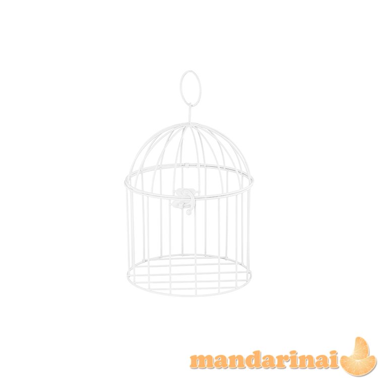 Decorative bird cage, 24 cm, white