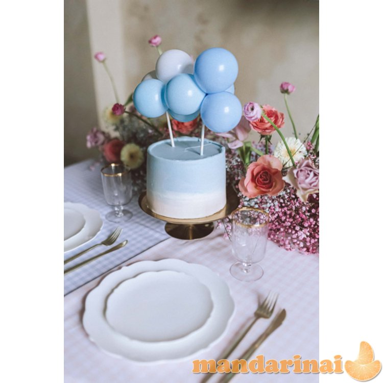 Balloon cake topper, blue, 29 cm