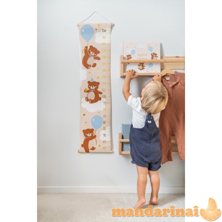 Height measurement for a wall Bear, mix, 24x100cm