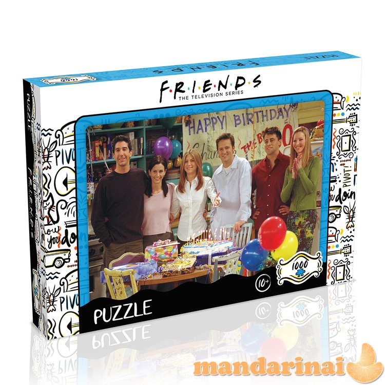 F.R.I.E.N.D.S 1000 det. dėlionė „Friends Happy birthday“, 1000 det.