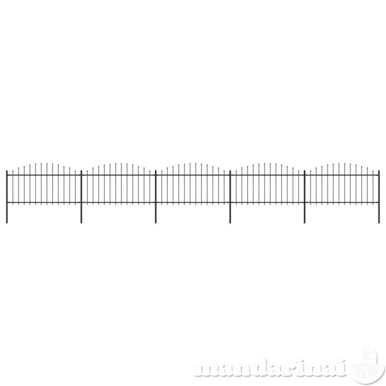 Sodo tvora su iečių viršug., juoda, (1,25-1,5)x8,5m, plienas