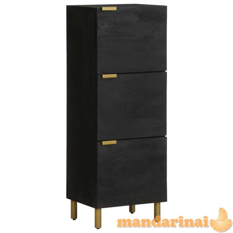 Highboard black 40x33x110 cm engineered wood