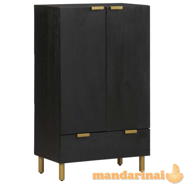 Highboard black 60x33x100 cm engineered wood