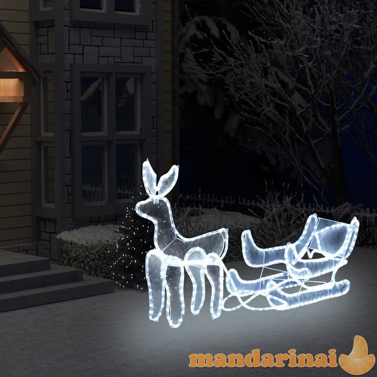 Kalėdinė lempučių ekspozicija, elnias ir rogės, 432 led