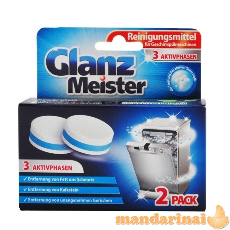 GLANZ Meister indaplovių valiklio tabletės 2 vnt. 80g