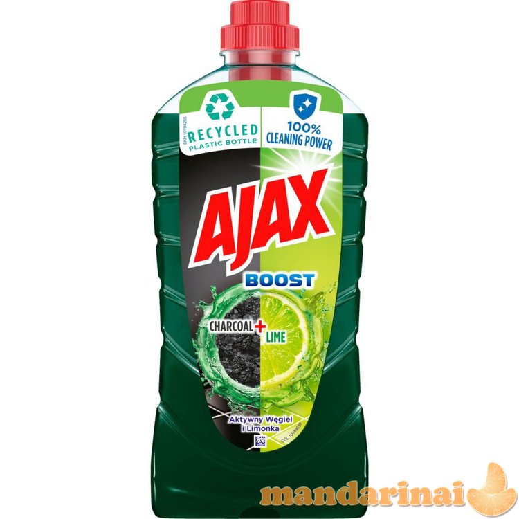 AJAX grindų valiklis 1L BOOST CHaRCOAL&LIME