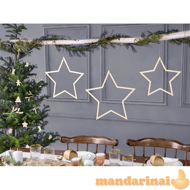 Hanging decorations Stars, mix (1 pkt / 3 pc.)