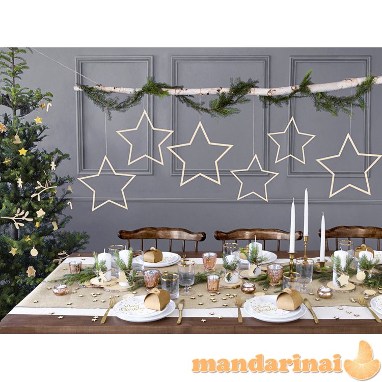 Hanging decorations Stars, mix (1 pkt / 3 pc.)