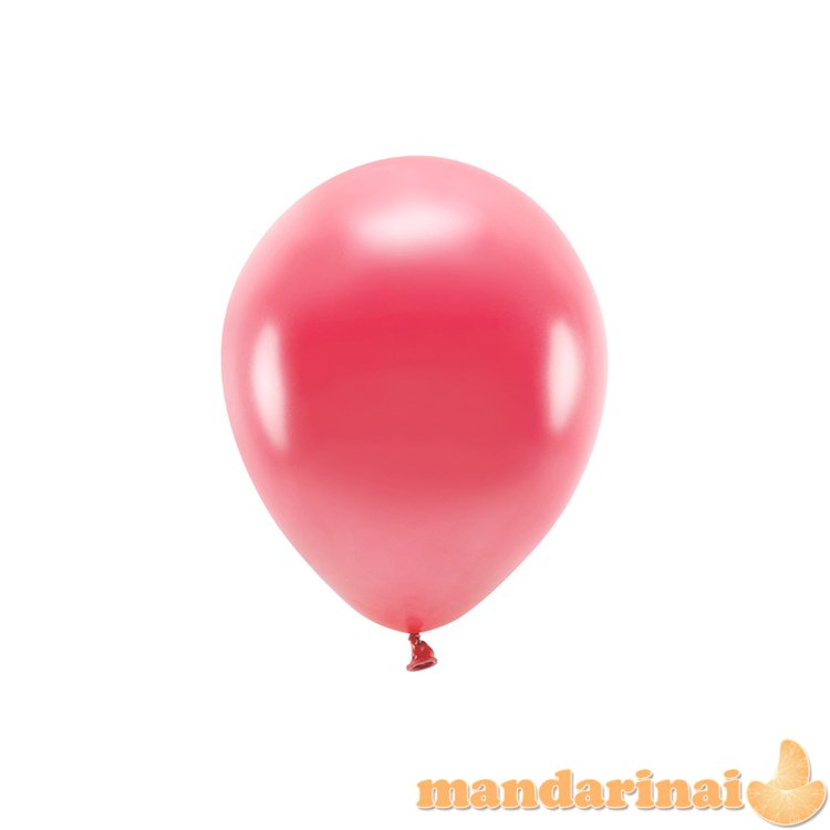 Eco Balloons 26cm metallic, light red (1 pkt / 10 pc.)