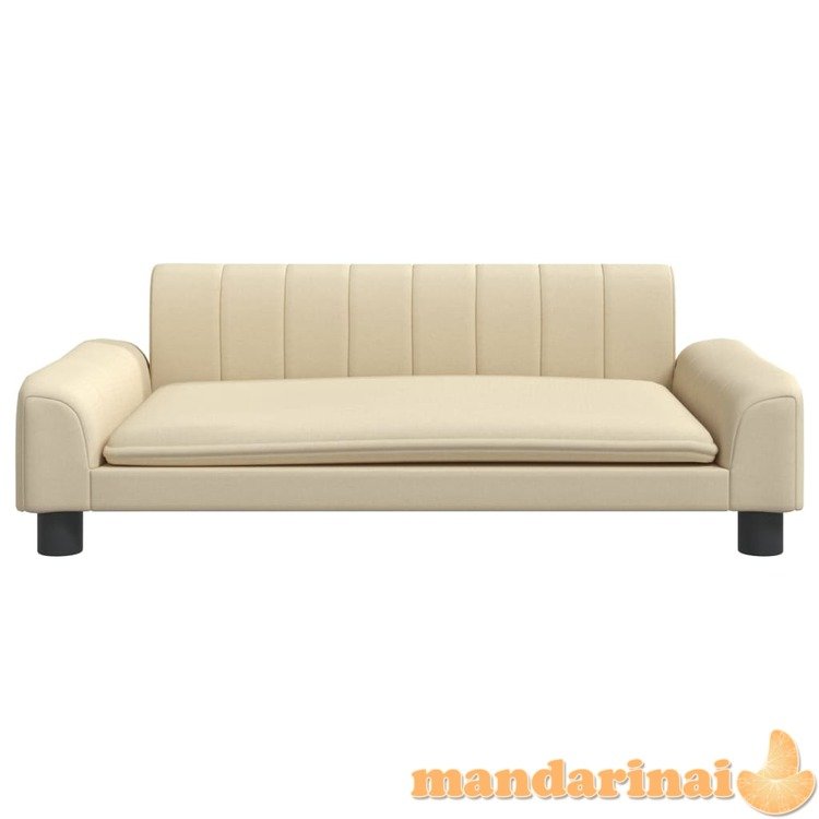 Vaikiška sofa, kreminės spalvos, 90x53x30cm, audinys