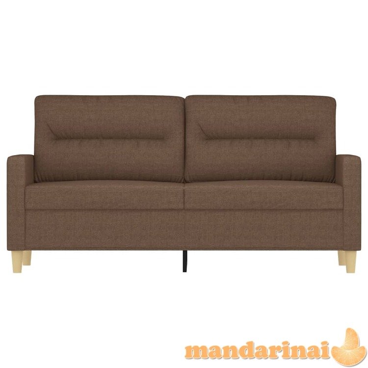 Dvivietė sofa, rudos spalvos, 140cm, audinys