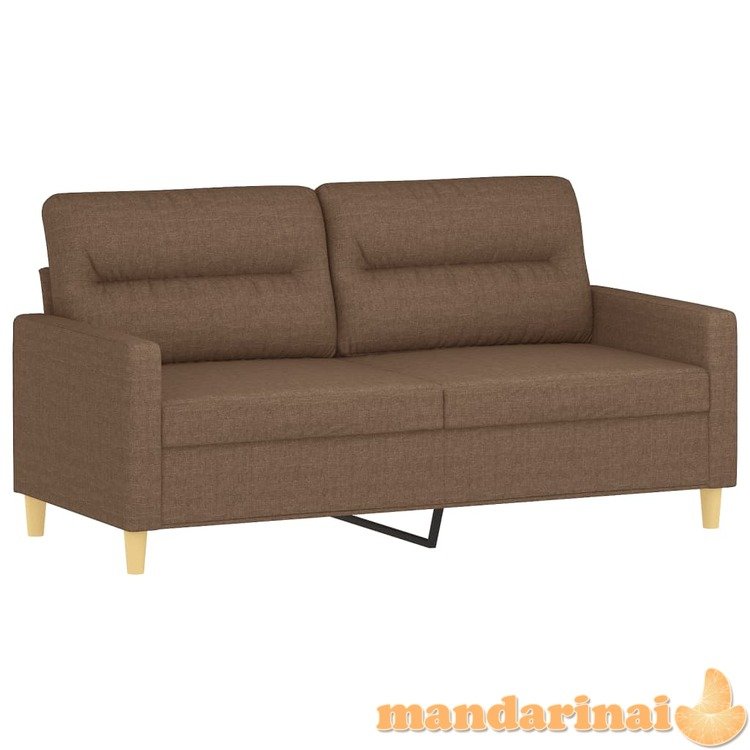 Dvivietė sofa, rudos spalvos, 140cm, audinys